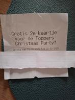 Etos 2de kaartje gratis voor Toppers christmas party, Tickets en Kaartjes, Kortingen en Cadeaubonnen, Twee personen, Kortingsbon