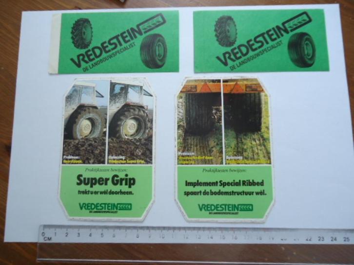 sticker oud VREDESTEIN Landbouw traktor boer agri vintage, Verzamelen, Stickers, Zo goed als nieuw, Bedrijf of Vereniging, Verzenden