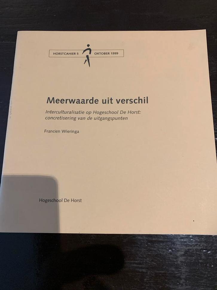Horstcahier 5 - Meerwaarde uit verschil, Boeken, Studieboeken en Cursussen, Zo goed als nieuw, HBO, Gamma, Ophalen of Verzenden