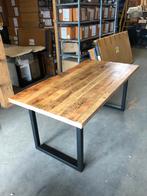 Nieuwe Mango Houten Eettafel met Stalen Poten, Huis en Inrichting, Tafels | Eettafels, Ophalen, ., Nieuw, 50 tot 100 cm