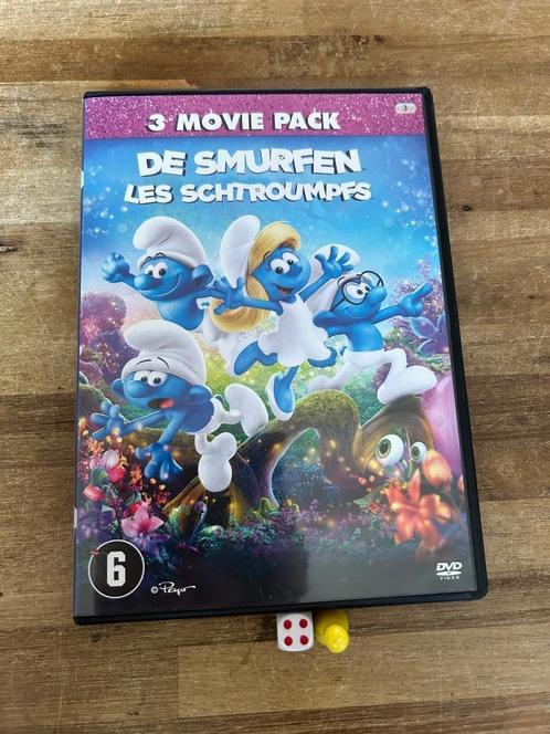 De Smurfen 3 movie pack DVD, Cd's en Dvd's, Dvd's | Tekenfilms en Animatie, Zo goed als nieuw, Europees, Tekenfilm, Boxset, Vanaf 6 jaar