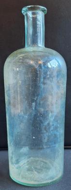 Oude grote medicijnfles - met ster - Adv S 482, Ophalen of Verzenden