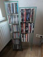 CD-rek en dvd-rek glas, Huis en Inrichting, Woonaccessoires | Cd- en Dvd-rekken, Ophalen, Gebruikt, Glas, 25 tot 75 discs