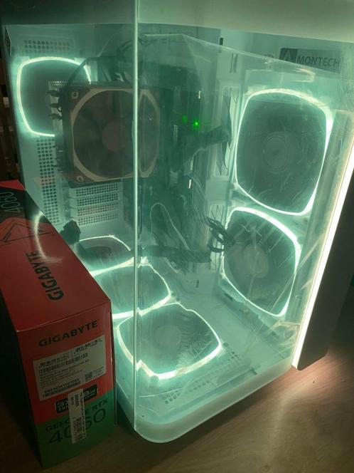 montech king pro Intel RTX 4060 Game pc i7 RGB, Computers en Software, Desktop Pc's, Zo goed als nieuw, 4 Ghz of meer, HDD, SSD