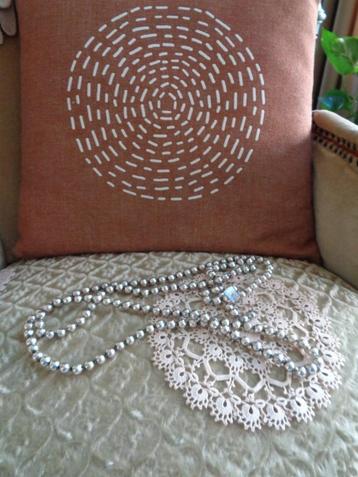 Oude Glazen Kerstketting   ** Mimosa ** beschikbaar voor biedingen