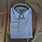 Heren overhemd lange mouw, shirt, Claude Vigo, XL, Blauw, Claude Vigo, Ophalen of Verzenden, Gedragen