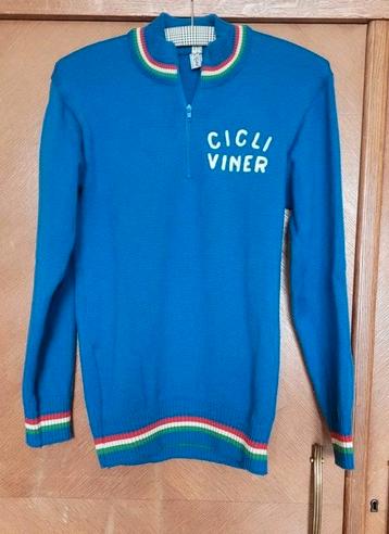Cicli Viner wielertrui vintage retro zuiver wol! 1973 beschikbaar voor biedingen