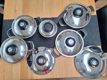 AMC Pannenset, 7 delig, incl deksels en 2 secuquick deksels beschikbaar voor biedingen