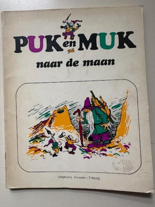 Oud leesboek Puk en Muk naar de maan, deel 4 (B56), Boeken, Kinderboeken | Jeugd | onder 10 jaar, Gelezen, Ophalen of Verzenden