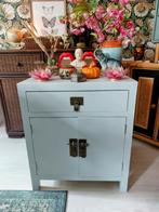 Vintage Chinees Kastje Licht Blauw, Ophalen, 1 of 2 laden, ., Zo goed als nieuw