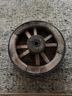 Houten wagenwiel, Ophalen