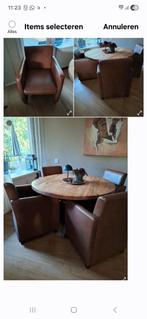 4 Luxe Eetkamerstoelen - kunstleren, Huis en Inrichting, Ophalen of Verzenden