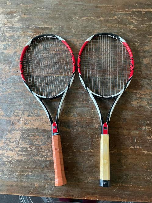 2x wilson pro staff 95 (K) faktor L4, Sport en Fitness, Tennis, Zo goed als nieuw, Racket, Wilson, L4, Verzenden