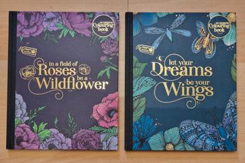 NIEUW 2 X  Kleurboeken Dream Wings en Wildflower Harde Kaft beschikbaar voor biedingen