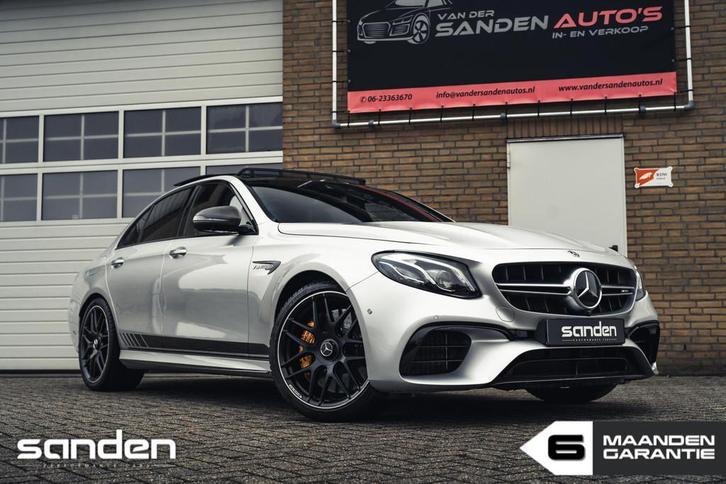 Mercedes E-klasse AMG E63 S 4MATIC+|keramisch|DOWNPIPE|Full, Auto's, Mercedes-Benz, Bedrijf, Te koop, E-Klasse, 360° camera, 4x4