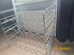 Vintage modulaire wijnrek, Ophalen, Gebruikt, 15 tot 25 flessen, Metaal