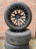 Lichtmetalen velgen met Hankook winterbanden 235/55R18, 18 inch, Gebruikt, Banden en Velgen, 235 mm