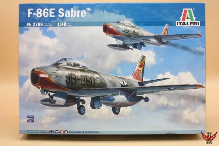 ROWASP | Italeri 1/48 F-86E Sabre, Hobby en Vrije tijd, Modelbouw | Vliegtuigen en Helikopters, Nieuw, Vliegtuig, Groter dan 1:72