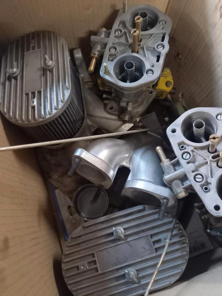 dubbele carburateurset volkswagen kever /bus, Auto-onderdelen, Motor en Toebehoren, Volkswagen, Ophalen