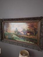 Schilderij - Landschap met Boerderij, Antiek en Kunst, Ophalen