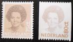 Nederland - 2x Postfris Koningin Beatrix 75 en 80 ct, Postzegels en Munten, Postzegels | Nederland, Verzenden, Na 1940, Postfris