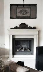 Zandkalksteen Schouw met Belfire Gashaard, Huis en Inrichting, Ophalen