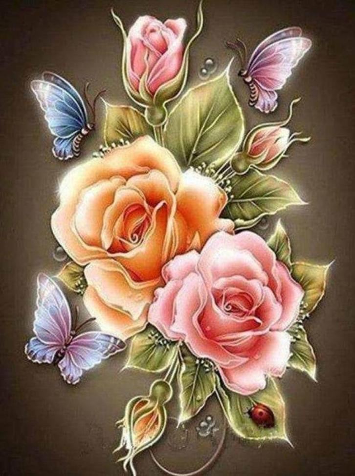 diamond painting  rozen - 50x40 cm - vierkante stenen, Hobby en Vrije tijd, Knutselen, Nieuw, Knutselwerk, Ophalen of Verzenden
