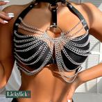 NIEUW!! body harnas lingerie sexy party, festival kleding, Kleding | Dames, Lickylicks, Verzenden, Zwart, Body of Korset