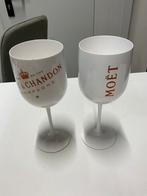Moët witte champagne bekers kunststof zeer apart, Ophalen, Zo goed als nieuw