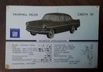 Gm (generaal motors) - vauxhall velox / vauxhall cresta '59, Ophalen of Verzenden