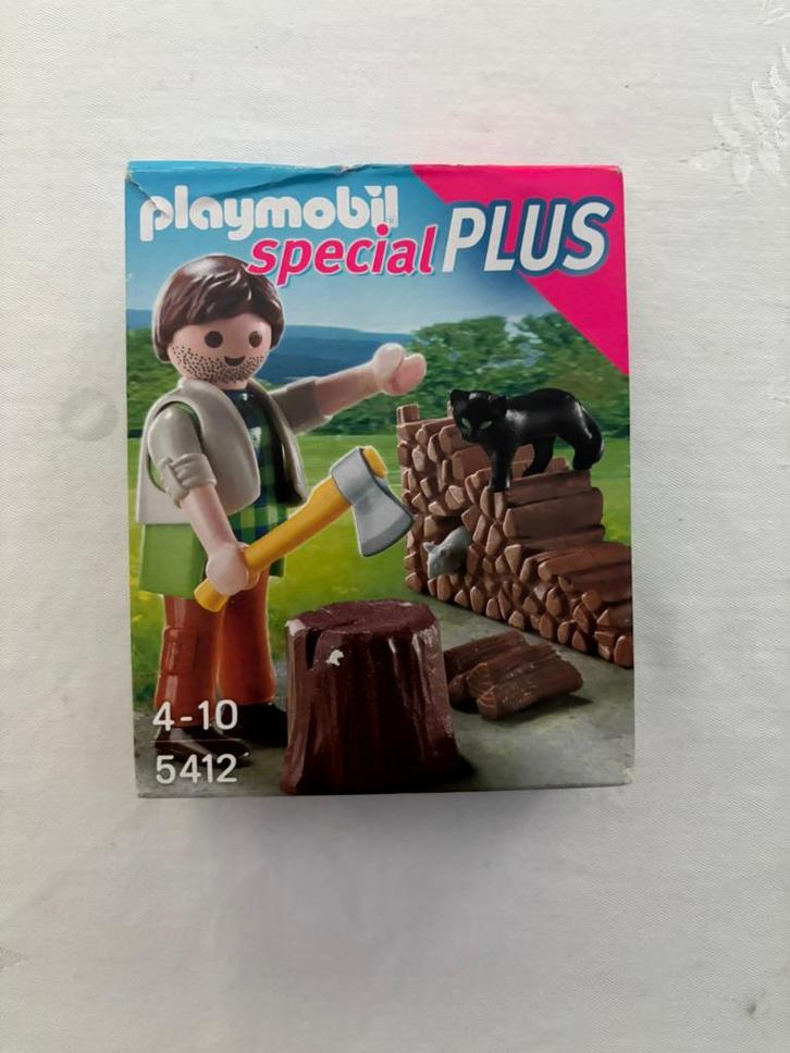 Playmobil special plus 5412 set houthakker met muis en kat!, Kinderen en Baby's, Speelgoed | Playmobil, Zo goed als nieuw, Complete set
