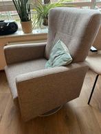 Stoffen fauteuil op draaivoet, Huis en Inrichting, Ophalen, Zo goed als nieuw, 75 tot 100 cm, 50 tot 75 cm