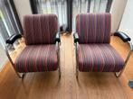 Twee Dyker 'vis' fauteuils - Anton Lorenz 1926, Ophalen, Gebruikt, 75 tot 100 cm, Metaal