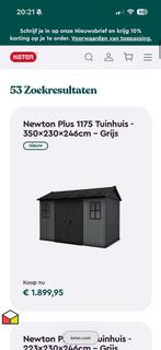 ZGAN  keter Newton Plus tuinhuis- Kunststof, Ophalen, Nieuw, Kunststof, Containerberging