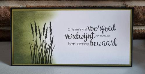 Condoleance kaart, Hobby en Vrije tijd, Kaarten | Zelfgemaakt, Nieuw, Ophalen