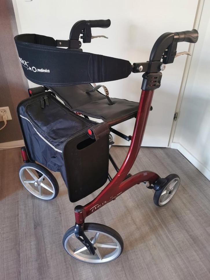 Travixx Deluxe Tuscan Red, Diversen, Rollators, Zo goed als nieuw, Lichtgewicht, Opvouwbaar, Ophalen of Verzenden