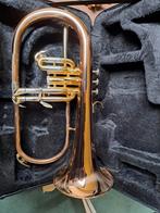 Roy Benson flugelhorn FH 302 gold messing, Muziek en Instrumenten, Met koffer of draagtas, Zo goed als nieuw, Koperblazer, Ophalen