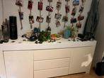 Lage witte kast, Huis en Inrichting, Kasten | Dressoirs, Ophalen, Gebruikt, 150 tot 200 cm, Met deur(en)