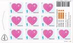 10x Liefde – NVPH V3299 – Plaatnummer W1W1W1W1, Postzegels en Munten, Postzegels | Nederland, Verzenden, Na 1940, Postfris