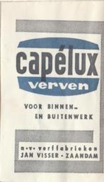 Capélux verven Jan Visser Verffabriek Zaandam, Ophalen of Verzenden