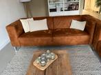 Cognac bruine 2,5 zits bank - Moderne Stijl, Ophalen, Gebruikt, Driepersoons, 75 tot 100 cm