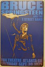 Bruce Springsteen blauw reclamebord van metaal wandbord, Nieuw, Ophalen of Verzenden