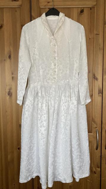 Oude witte trouwjurk met lange mouw / Jaren 1930 - 1940 beschikbaar voor biedingen