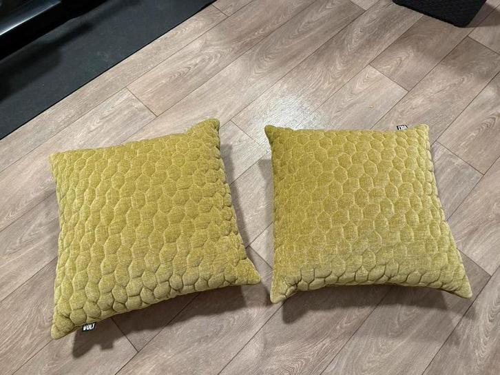 Volt kussens, Huis en Inrichting, Woonaccessoires | Kussens, Zo goed als nieuw, Groen, Vierkant, Ophalen of Verzenden