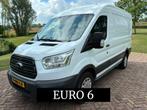Ford Transit 350 2.0 TDCI 131pk EURO 6 L2H2 AIRCO CRUISE PDC, Auto's, Voorwielaandrijving, Stof, 4 cilinders, Wit