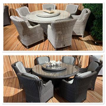 2 x 4 Seasons Outdoor Tuinset Eetset Loungeset Twv: €12.000+ beschikbaar voor biedingen