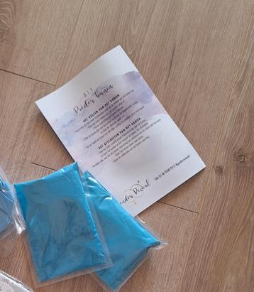 Gender Reveal Blauwe Poeder - 2 Stuks