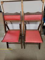 2 vintage klapstoeltjes type Shanghai theater stoeltjes, Ophalen, Gebruikt, Twee
