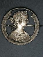 Freie Stadt Frankfurt munt broche 1859 Duitse 
1 vereinsthal, Ophalen of Verzenden, Zilver