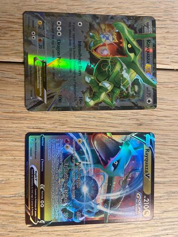 2x Rayquaza EX& V Pokémon Kaarten beschikbaar voor biedingen